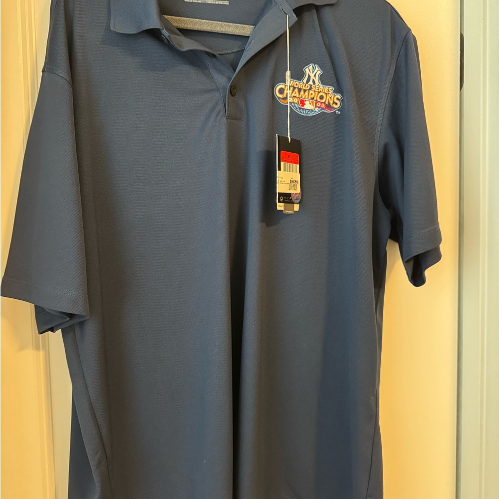 Nike Golf Polo Shirt New York Yankees 2009 World Series L NWT